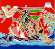 生地 大漁旗プリント